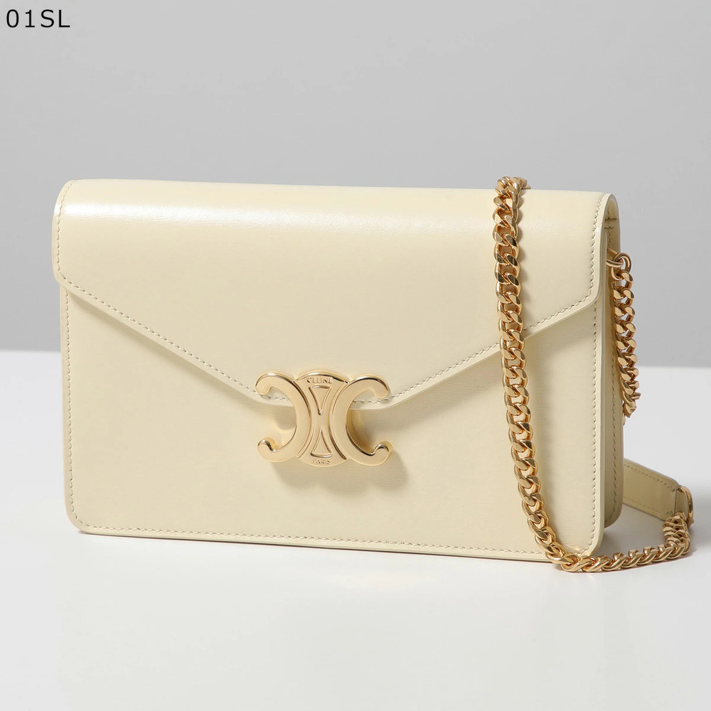 Celine Margo Shoulder Bag Chain Wallet Triomphe